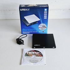 LITEON eBAU108 8X External DVD CD Writer Drive USB 2.0 Ultra Slim Tested Working