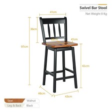 Counter height swivel bar - height,