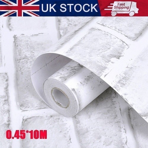 10m white brick wallpaper - brick, self