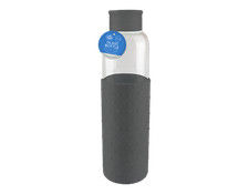 Glass Water Bottle 500ml Drinking Sports Gym Travel Protective Silicone Sleeve