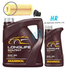 6L 5W30 OIL CHANGE SERVICE KIT + FILTER + PLUG FOR VW GOLF 2.0 GTI M7 2013-20