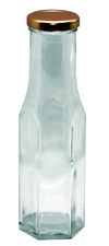 Hexagonal Glass Bottles Sauces