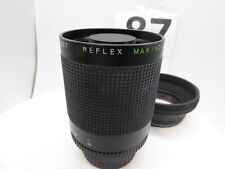 Makinon 500mm F8.8 Reflex Mirror Lens + hood  pentax pk mount k1000 me super mv