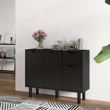 Wooden Sideboard Living Room TV Stand Storage Cabinet with 2 Doors 2 Drawers NEW