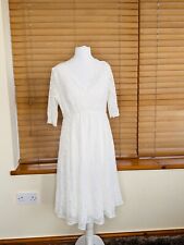 Tiffany Rose Flossie Lace Maternity Wedding Dress Size 2 uk 10-12