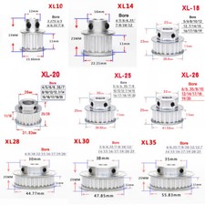 XL10T-35T Timing Belt Pulley