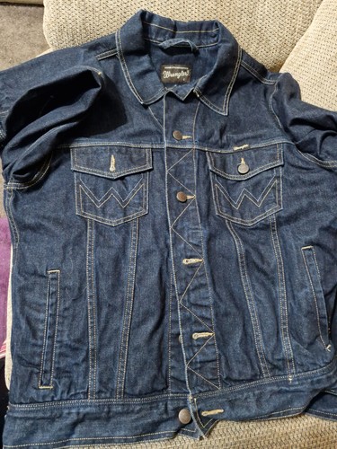 Wrangler dark denim jacket - dark,