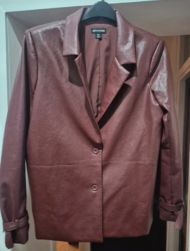 Plt burgundy red faux leather - plt,