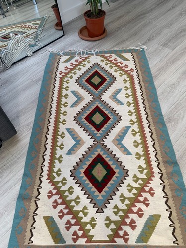 Vintage traditional kilim rug - vintage,