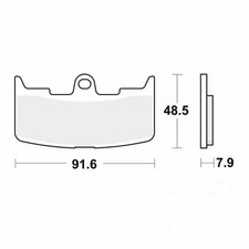 TRW Brake Pads Sintered MCB747SV Fits Buell XB9S 1000 2003-2004