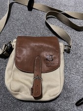 National Trust Shoulder Bag Creme And Leather