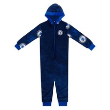 Chelsea Boys Pyjamas All-In-One Loungewear Kids OFFICIAL Football Gift