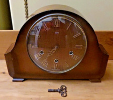 Vintage Working Smiths Mantel Clock 11.5 X 8 X 3.25 Inches