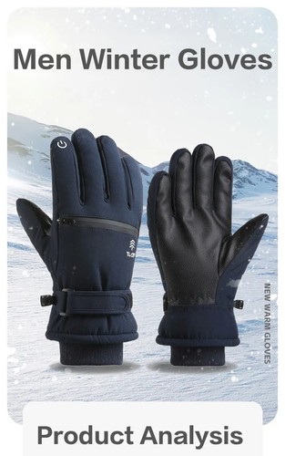 Snow ski gloves men - ski, women