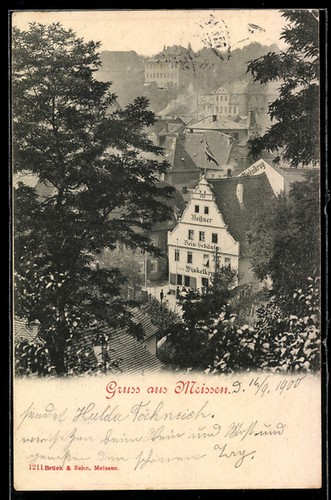 Meissen street section with - meissen,,
