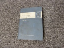 1965-1966 Mercedes Benz 230SL Pagoda Roadster Service Specifications Manual