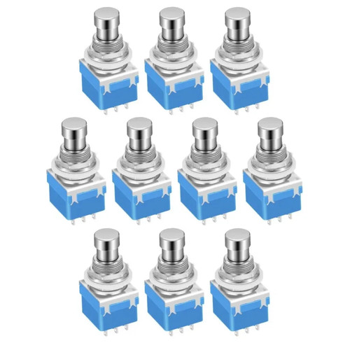 10pcs 3pdt latching footswitch - 10pcs,