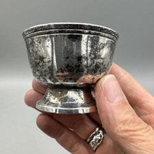 Vintage silver plate salt - vintage,