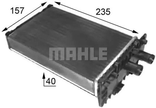 Heater core brazed - core, cooling