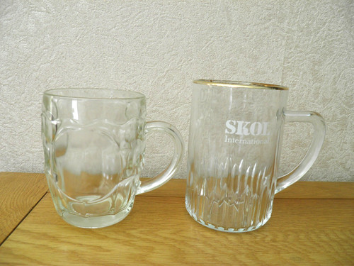 Vintage pint beer glasses - pint,