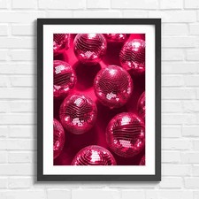 Pink Disco Ball Lights Party