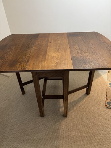 Vintage solid oak drop - vintage,