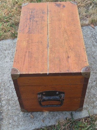 Rare vintage wooden military - a,