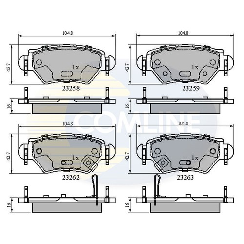 Brake pads set for - set, astra