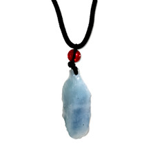 Aquamarine pendant red agate - aquamarine,
