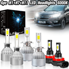 For Ford Kuga MK2 2016-23 H1 H7 H11 White LED High/Low/Fog Beam Combo Set 6000K