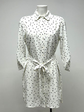 Ex M&Co Ladies Heart Print Belted Mini Shirt Dress Sizes 10 12 14 16 18 20