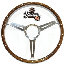 Wood Rim Steering Wheel & 9