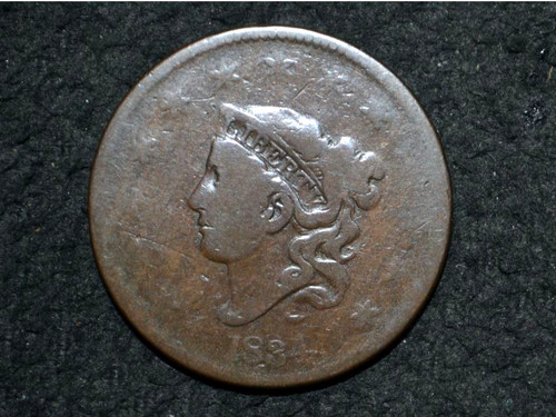 1834 large cent - cent, *
