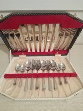 Vintage 1960's Unicraft Sheffield Cutlery Set In Original Box