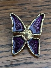 Vintage YVES SAINT LAURENT  YSL  Butterfly  Pin  Brooch