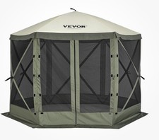 Uimoso Pop Up Gazebo Tent Pop-Up Mesh Screen 6 Sided Canopy  Shelter Green