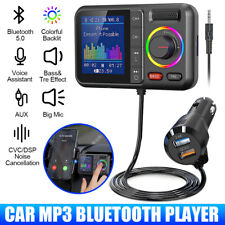 Car FM Wireless Bluetooth Transmitter LCD MP3 Player USB Fast Charger Adapter UK