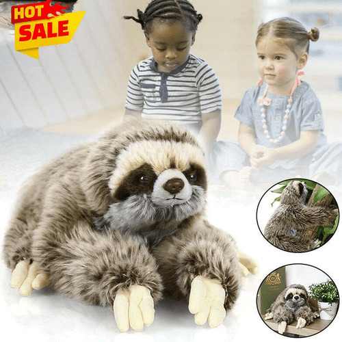Sloth plush animals - lying, tree