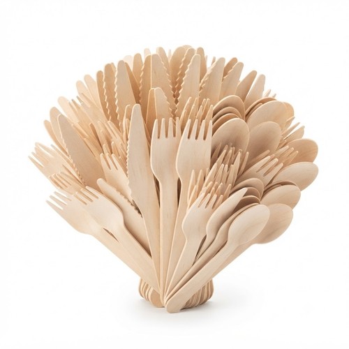 Wooden cutlery set - cutlery,