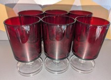 Vintage French Luminarc Ruby