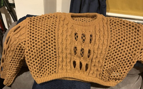 Mustard knitted top size 0xl - top,