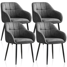 2/4PCS Dining Chairs Padded