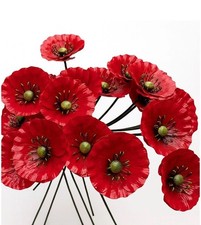 Metal Poppy Garden Stakes
