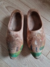 Genuine Vintage Wooden Dutch Clogs
