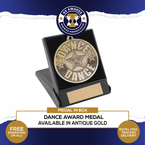 Dance award medal box - medal, in
