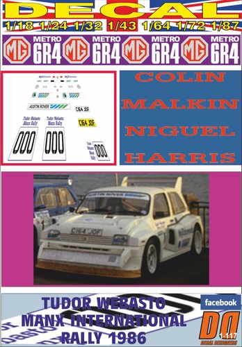 Decal metro 6r4 car 000 - decal,