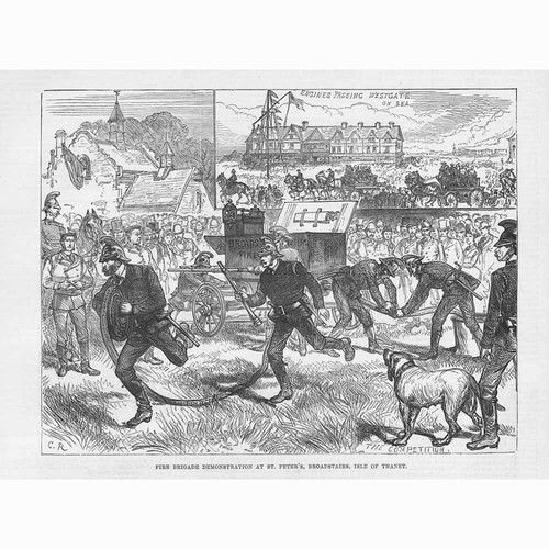 Broadstairs fire brigade - fire,