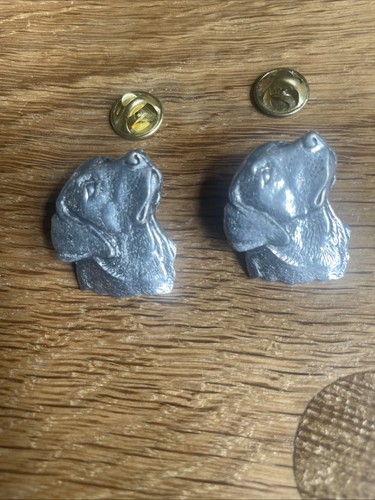 Pin badges pair labrador - badges,