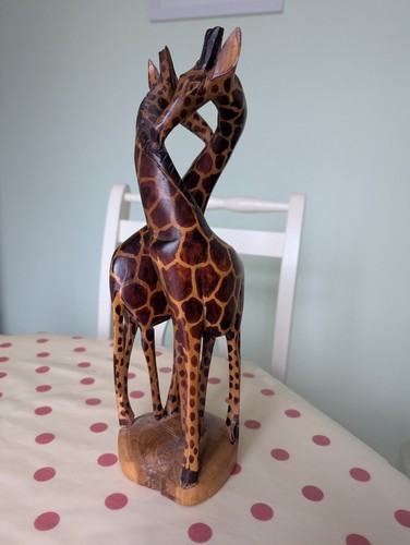 Hand carved wooden - wooden, giraffe