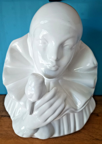 Pierrot the clown white - pierrot, bust
